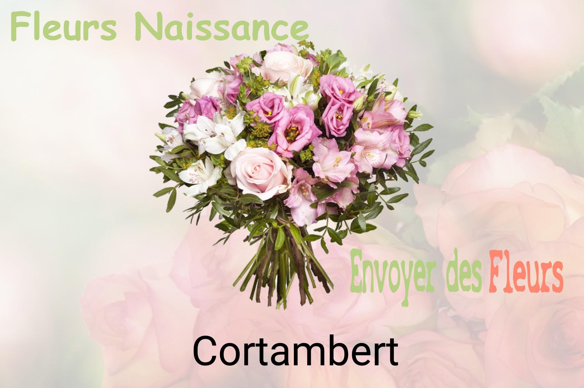 Bouquet de fleurs de naissance livré à Cortambert
